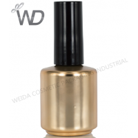 Hot Sale Factory Price Golden UV Coating Gel Nail Polish Bottle With Brush Cap