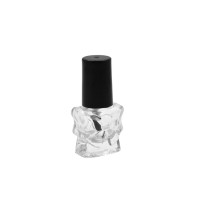 10ml clear gel nail polish glass bottle with plastic cap for gel nail polish