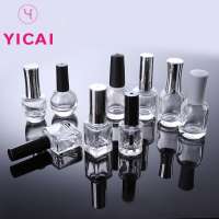 Eco-Friendly High Quality  Glass Nail Polish Empty Bottle 10ml With Brush