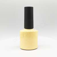 5ml 8ml custom colored empty nail polish bottle flat round uv gel nail polish glass bottle with brush pink nail polish cap